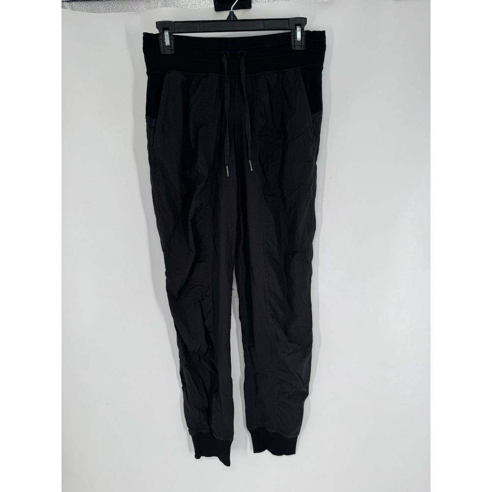 Lululemon Dance Studio Joggers 29" Pants Size 6 Swift Drawstring‎ Black W5BPJS